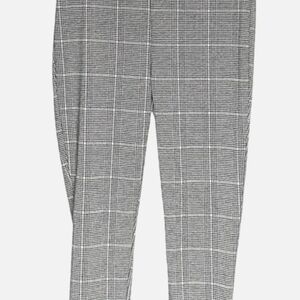 LOFT Black and White Houndstooth Pants